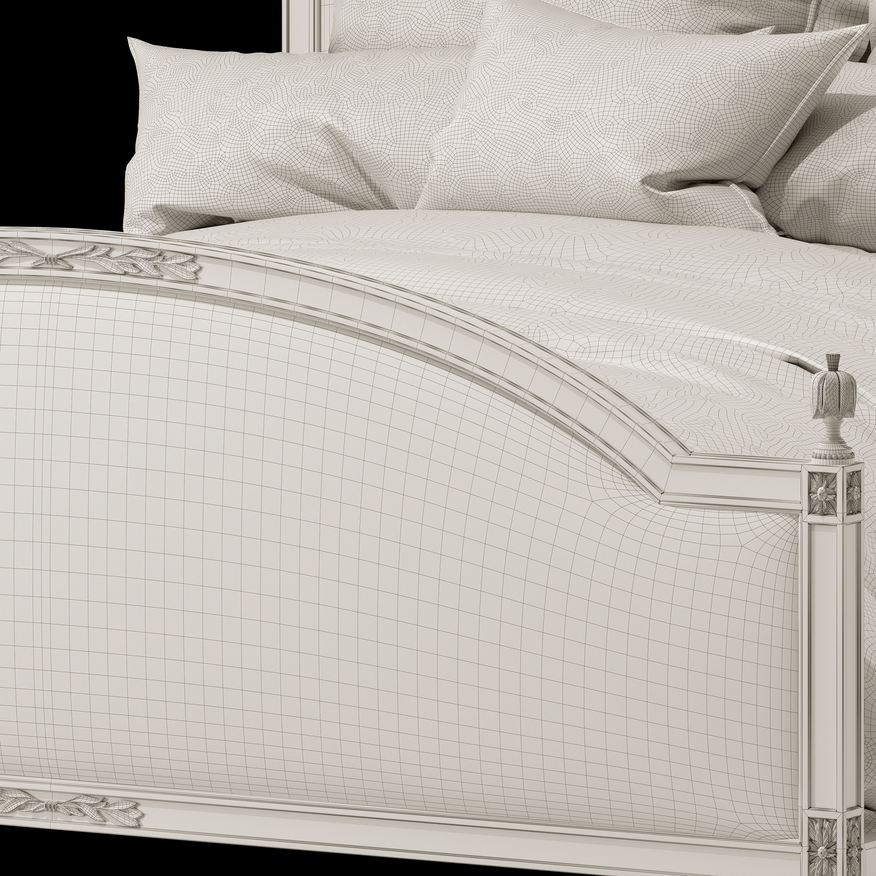 Eloqurnce dauphine bed 3D model_7