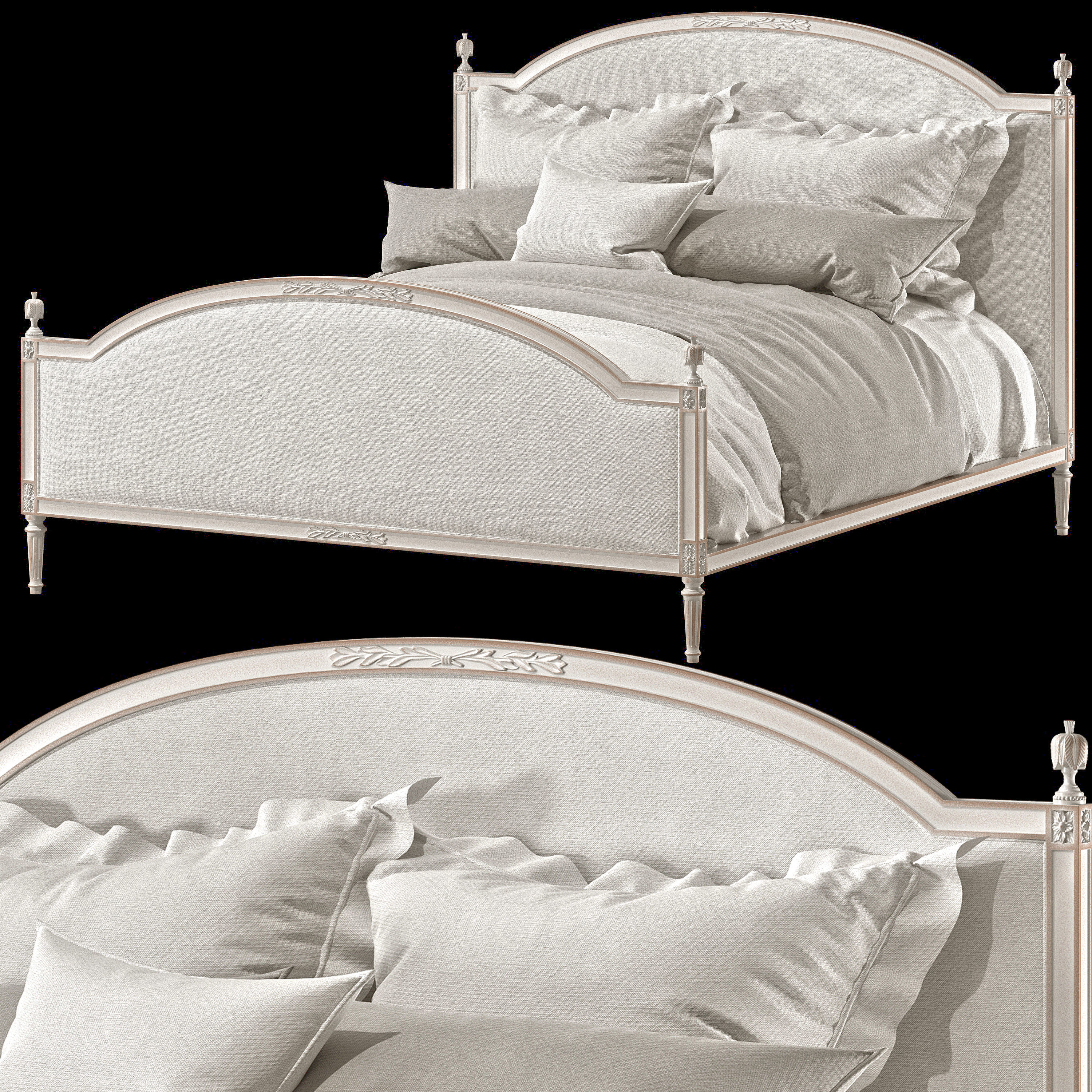Eloqurnce dauphine bed 3D model_4
