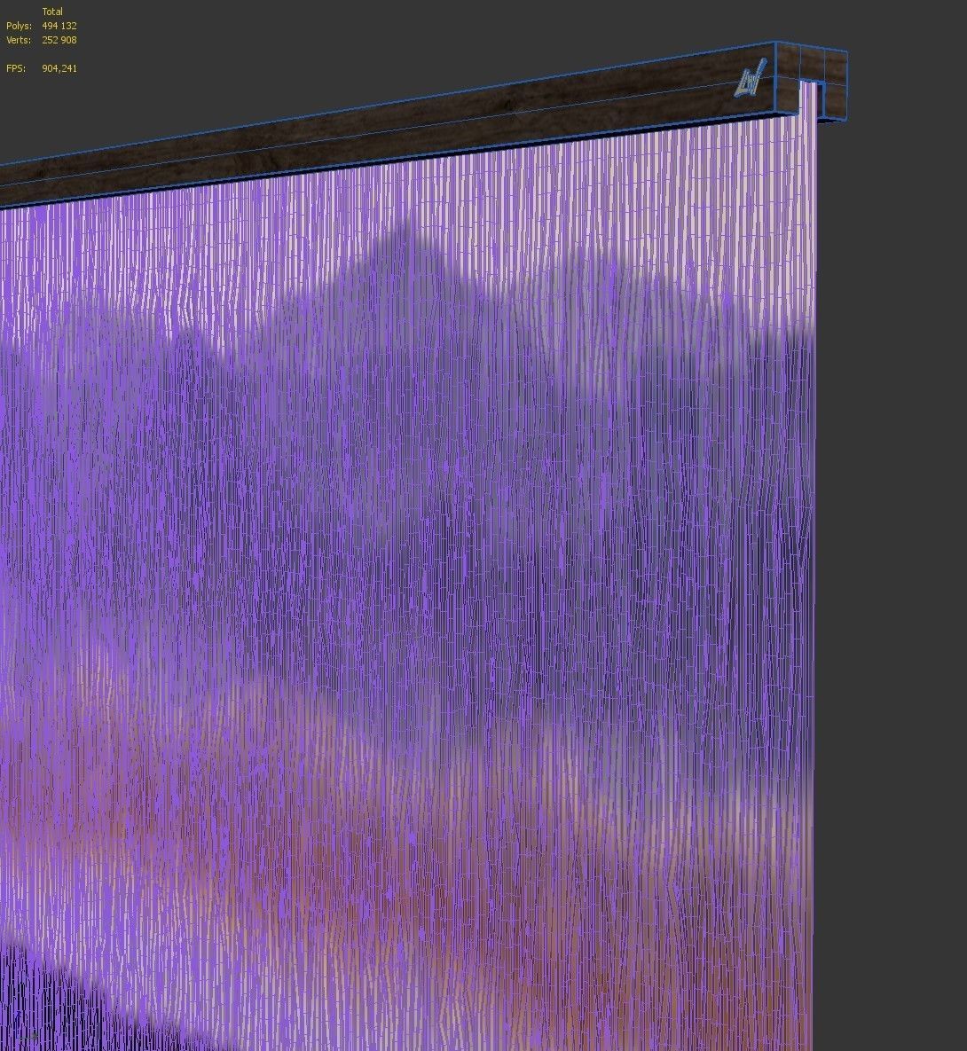 Decorative textile panel Blue Ridge 3D model_6