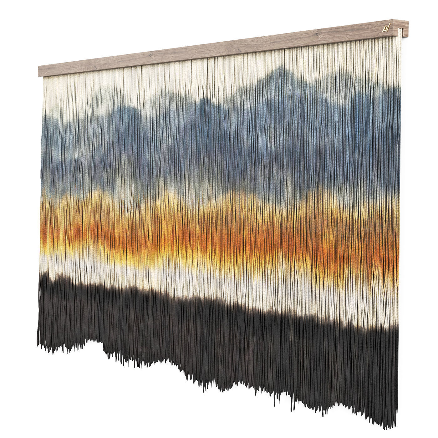 Decorative textile panel Blue Ridge 3D model_1