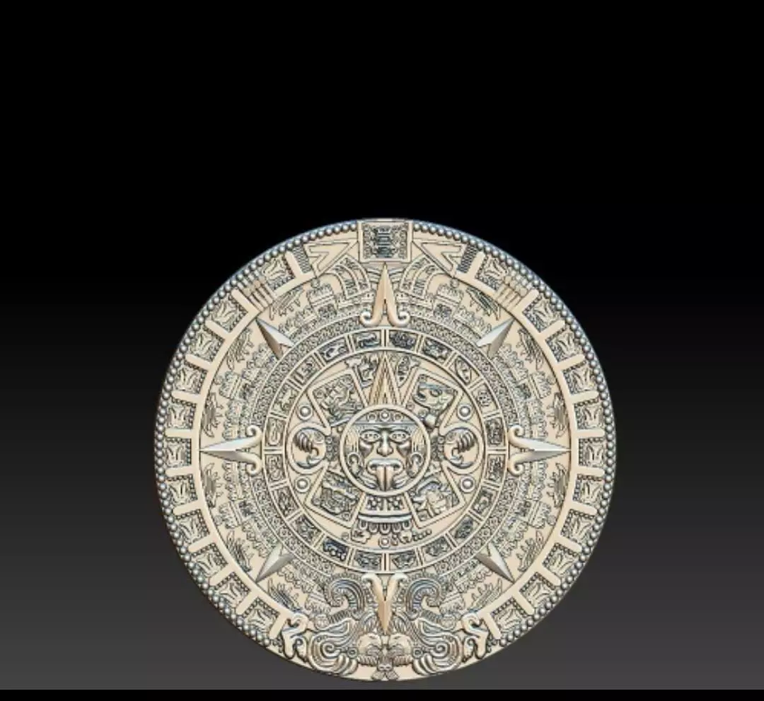 Mayan Calendar 3D print model_0