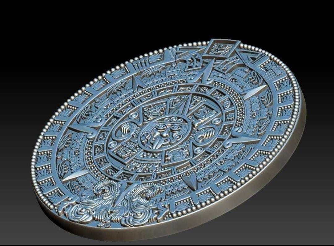 Mayan Calendar 3D print model_1