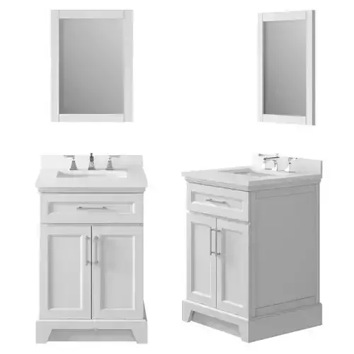 OVE Felix 24 Vintage Grey Vanity 3D model