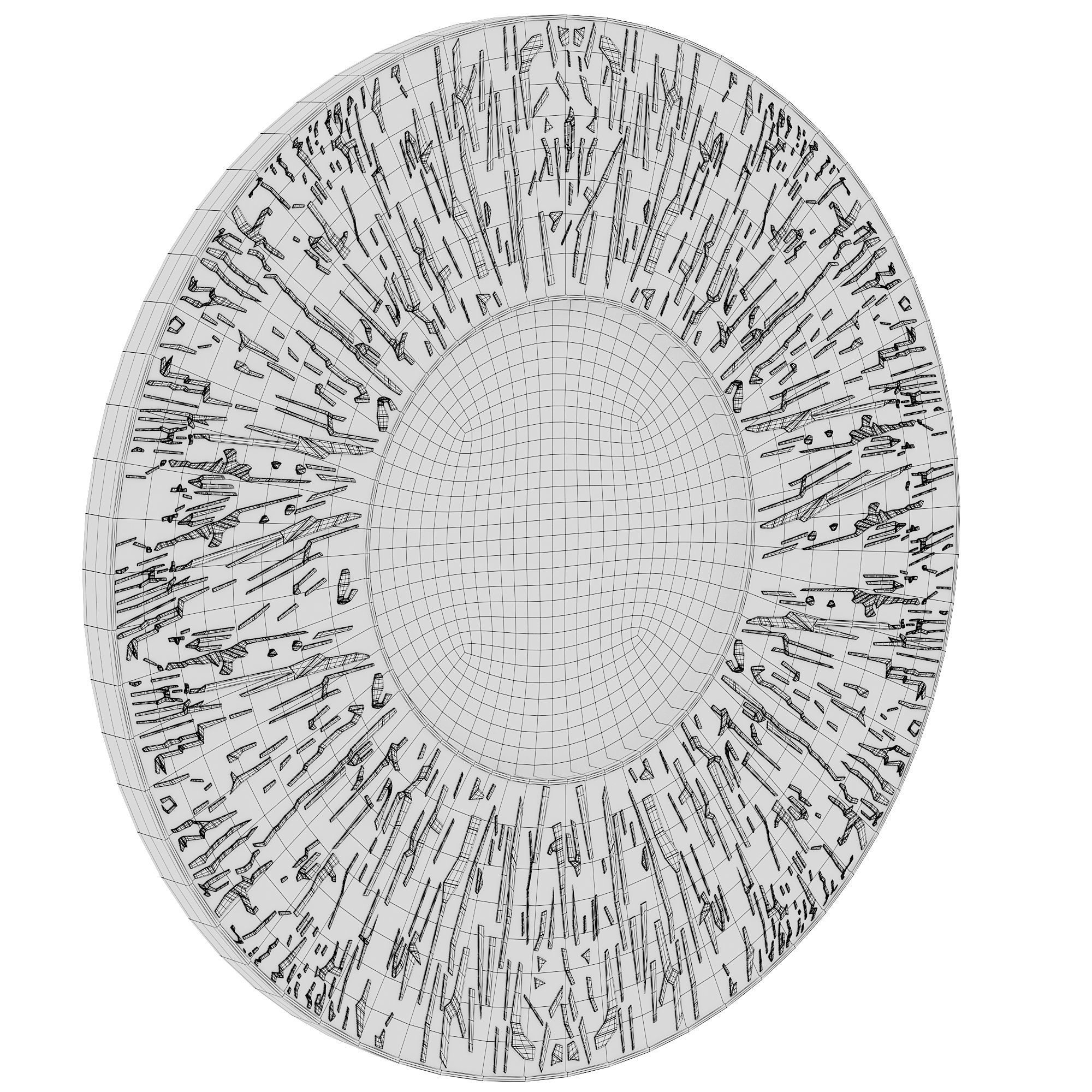 HULI ROUND MIRROR by Brabbu 3D model_3