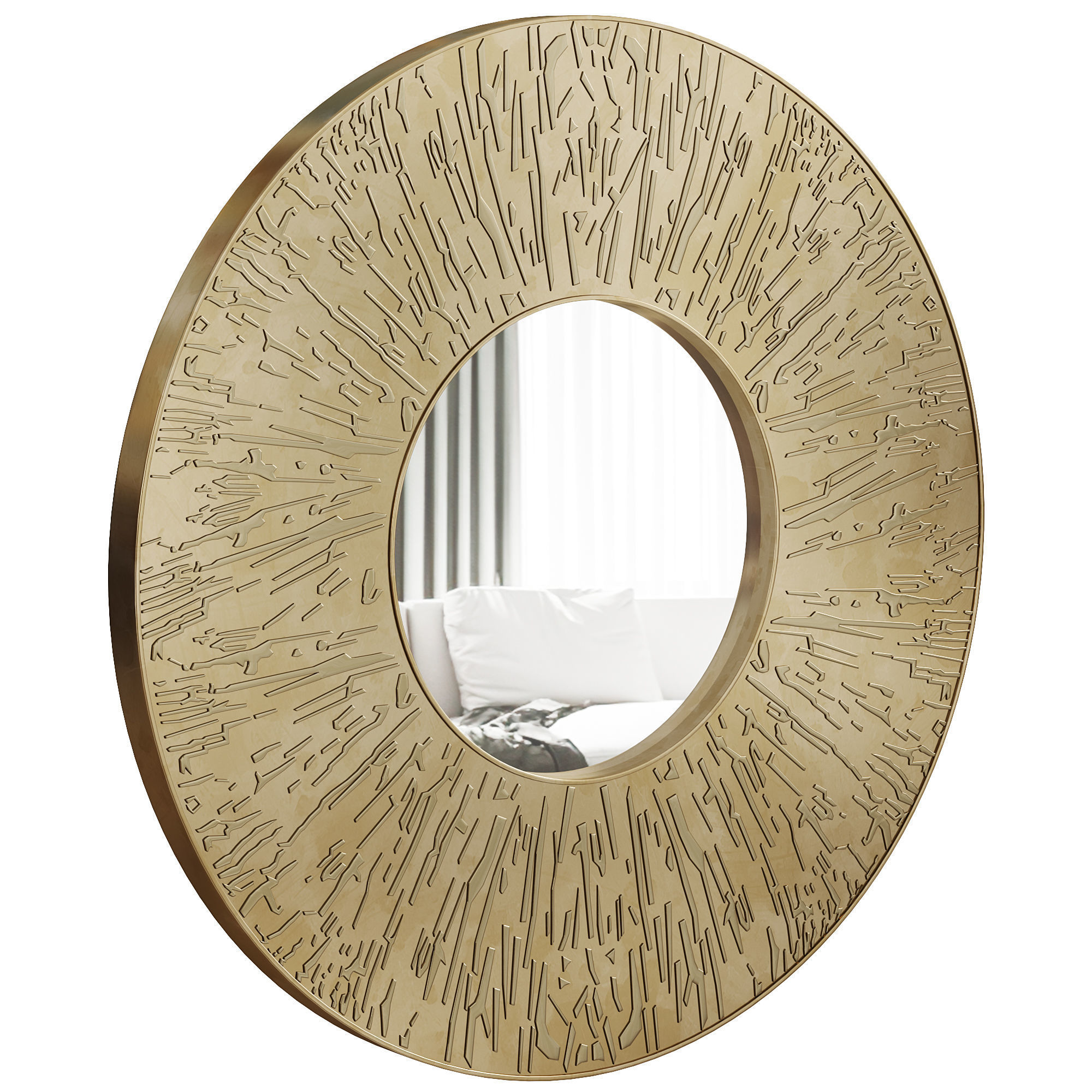 HULI ROUND MIRROR by Brabbu 3D model_1