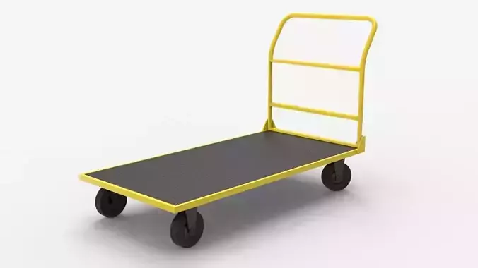 HANDCART 02-YELLOW 3D model