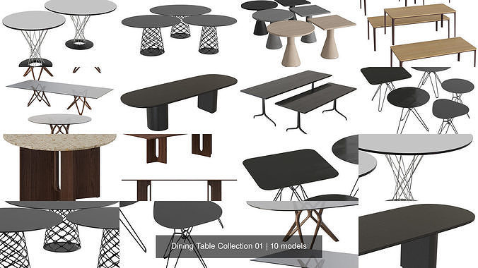 Dining Table Collection 01 