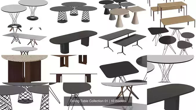 Dining Table Collection 01 