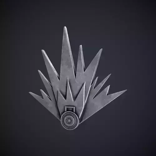 Mine Badge Low-poly 3D model