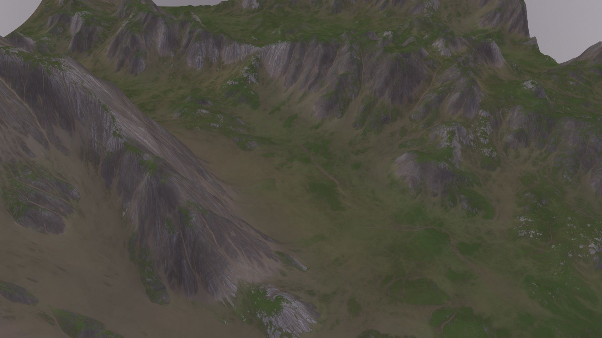 Landscape 74 Low-poly 3D model_2