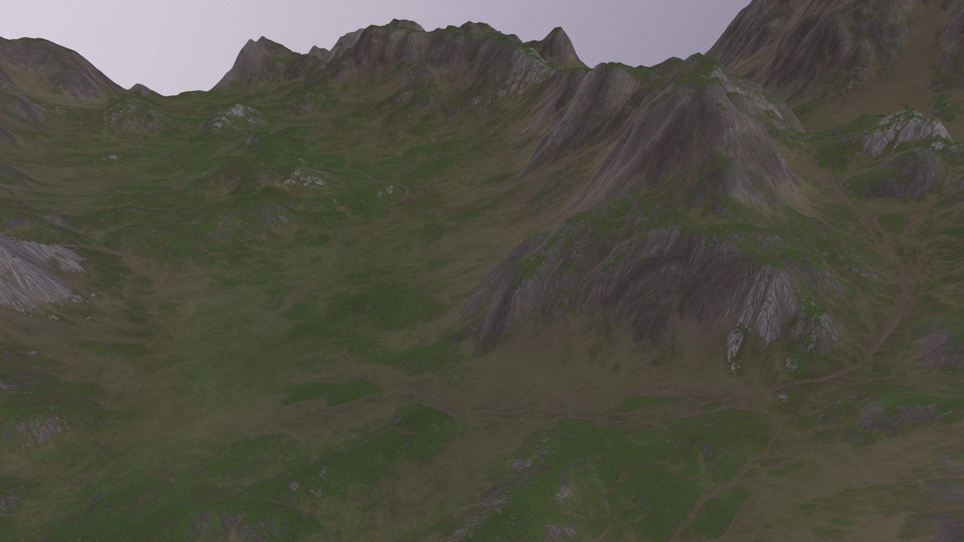 Landscape 74 Low-poly 3D model_4