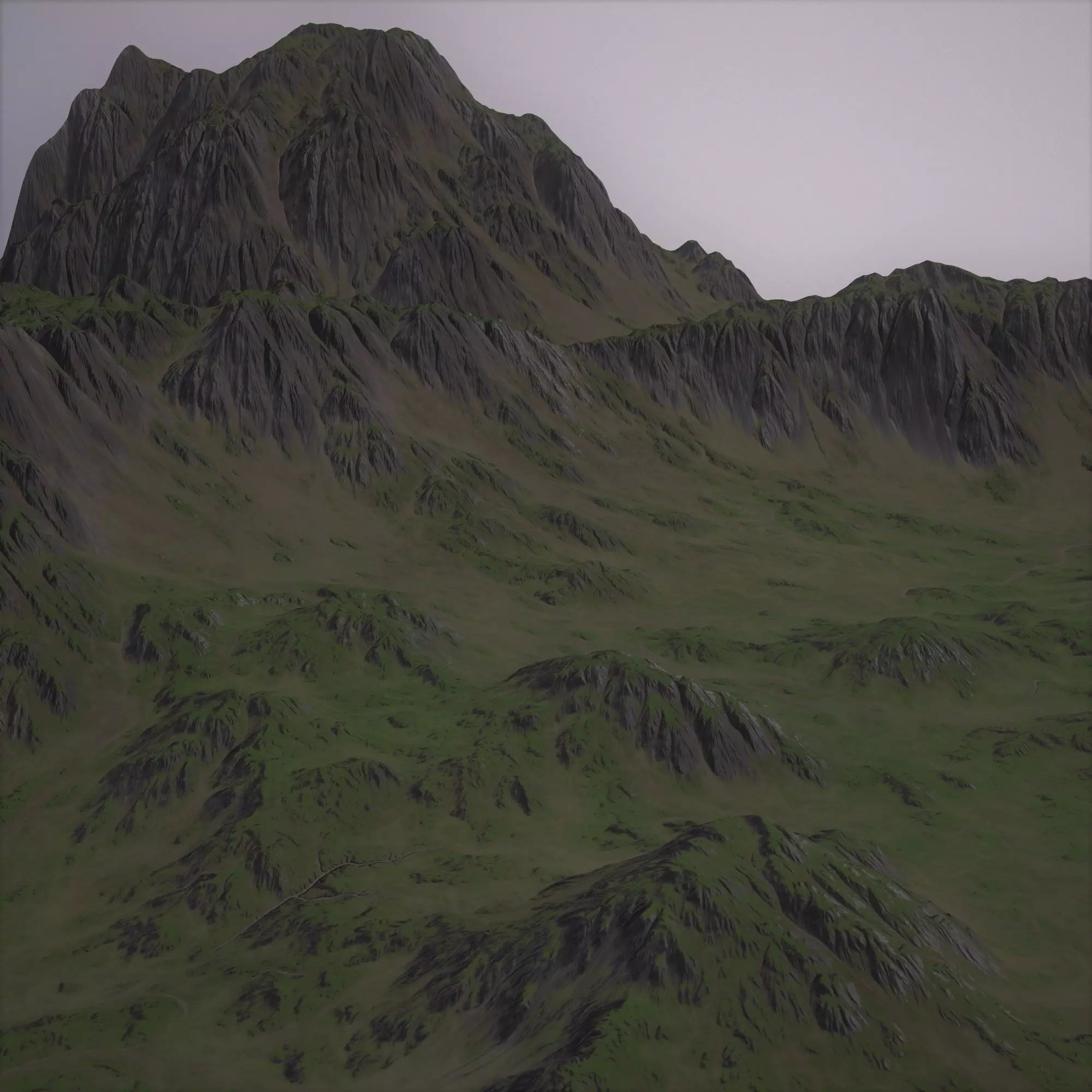 Landscape 74 Low-poly 3D model_0