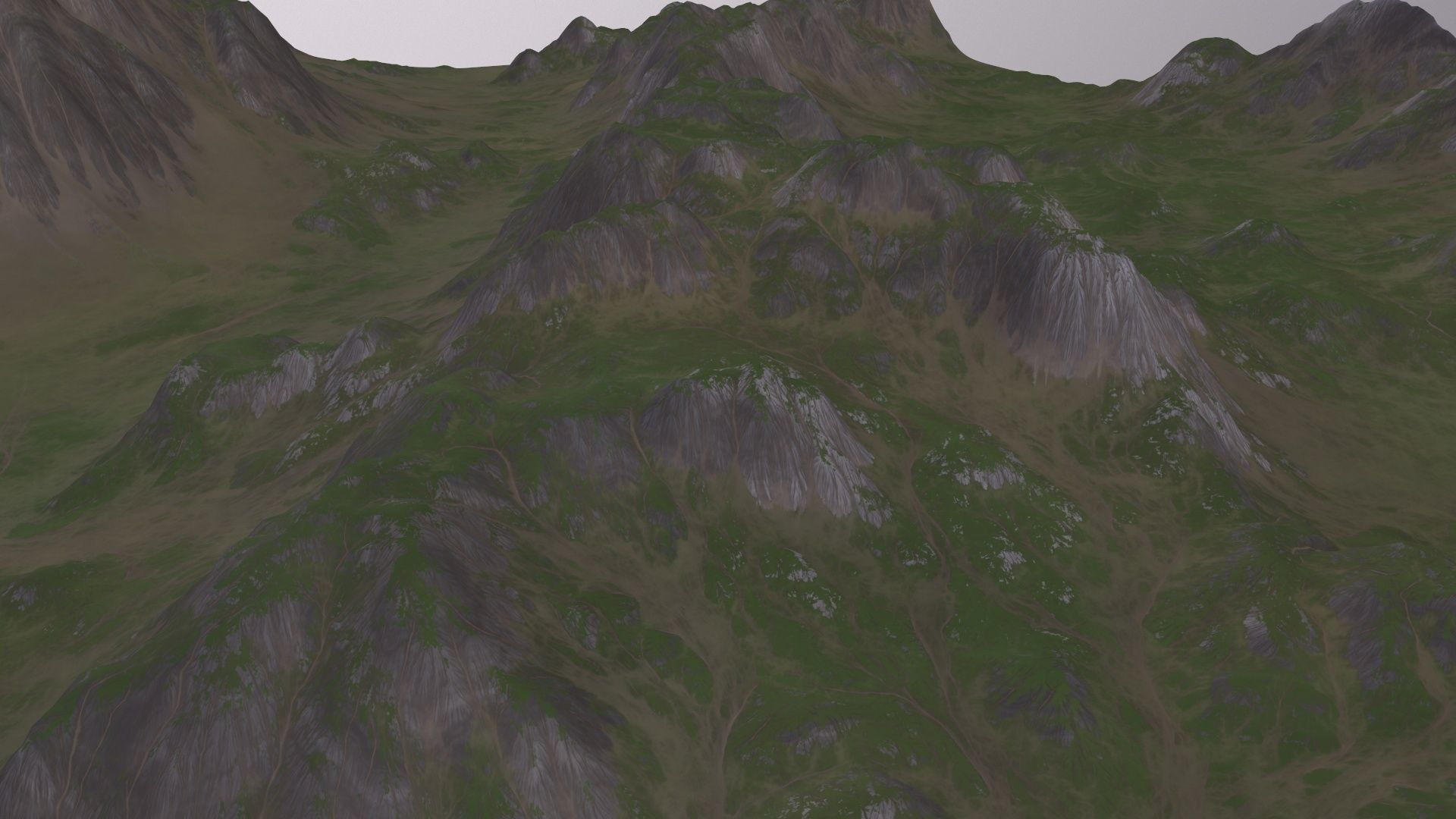 Landscape 74 Low-poly 3D model_1