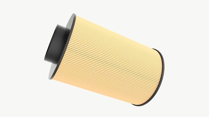 Air filter 3D model 3