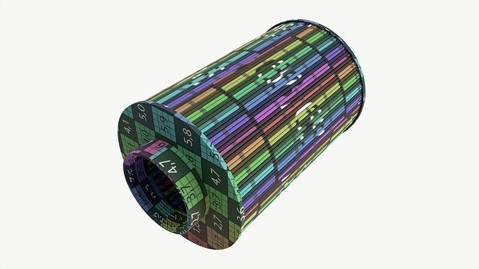 Air filter 3D model 7