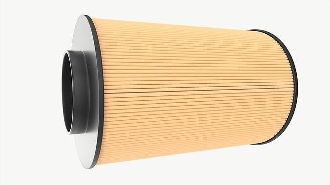 Air filter 3D model 4