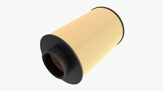 Air filter 3D model 2