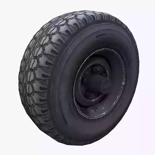 4x4 wheel PBR  Low-poly 3D model