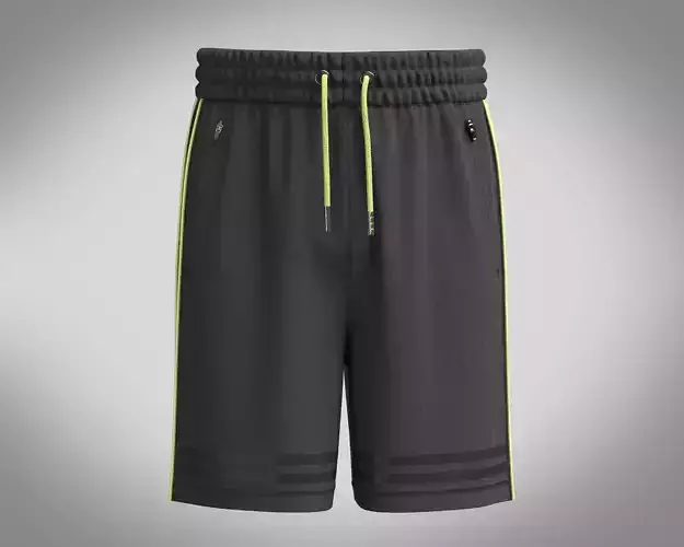 Mens Shorts-Black and Mesh