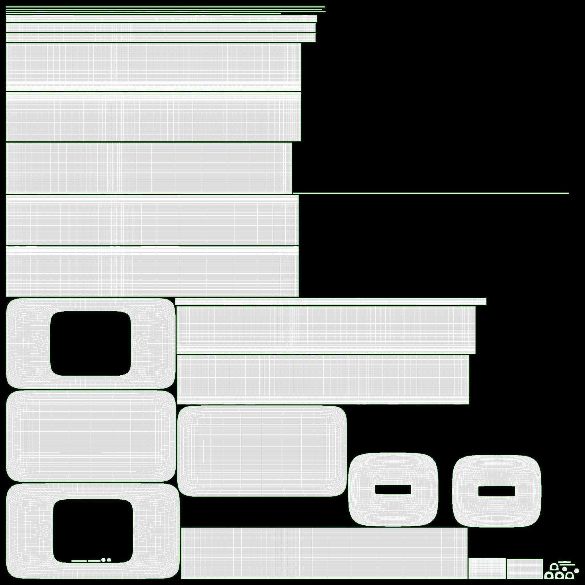 Costmetics Make-Up Organizer Plastic Box 3D model_9