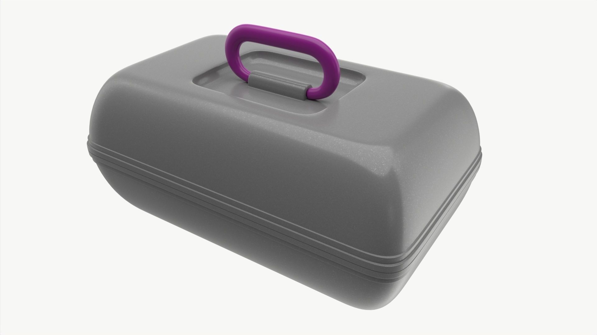 Costmetics Make-Up Organizer Plastic Box 3D model_1