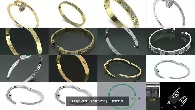 Bracelet different sizes