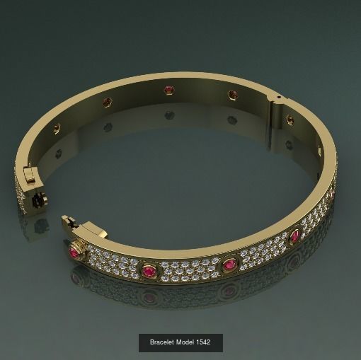 Bracelet different sizes 3D Model Collection_21