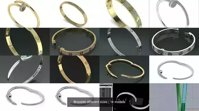 Bracelet different sizes