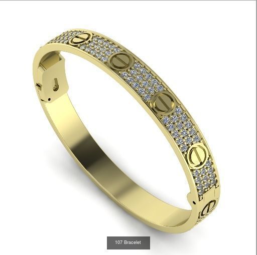 Bracelet different sizes 3D Model Collection_18