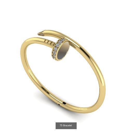 Bracelet different sizes 3D Model Collection_16