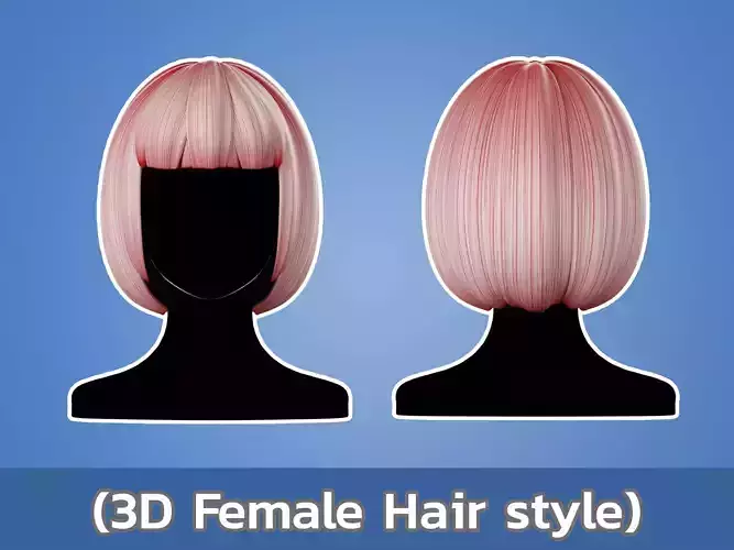 3D Anime Hair