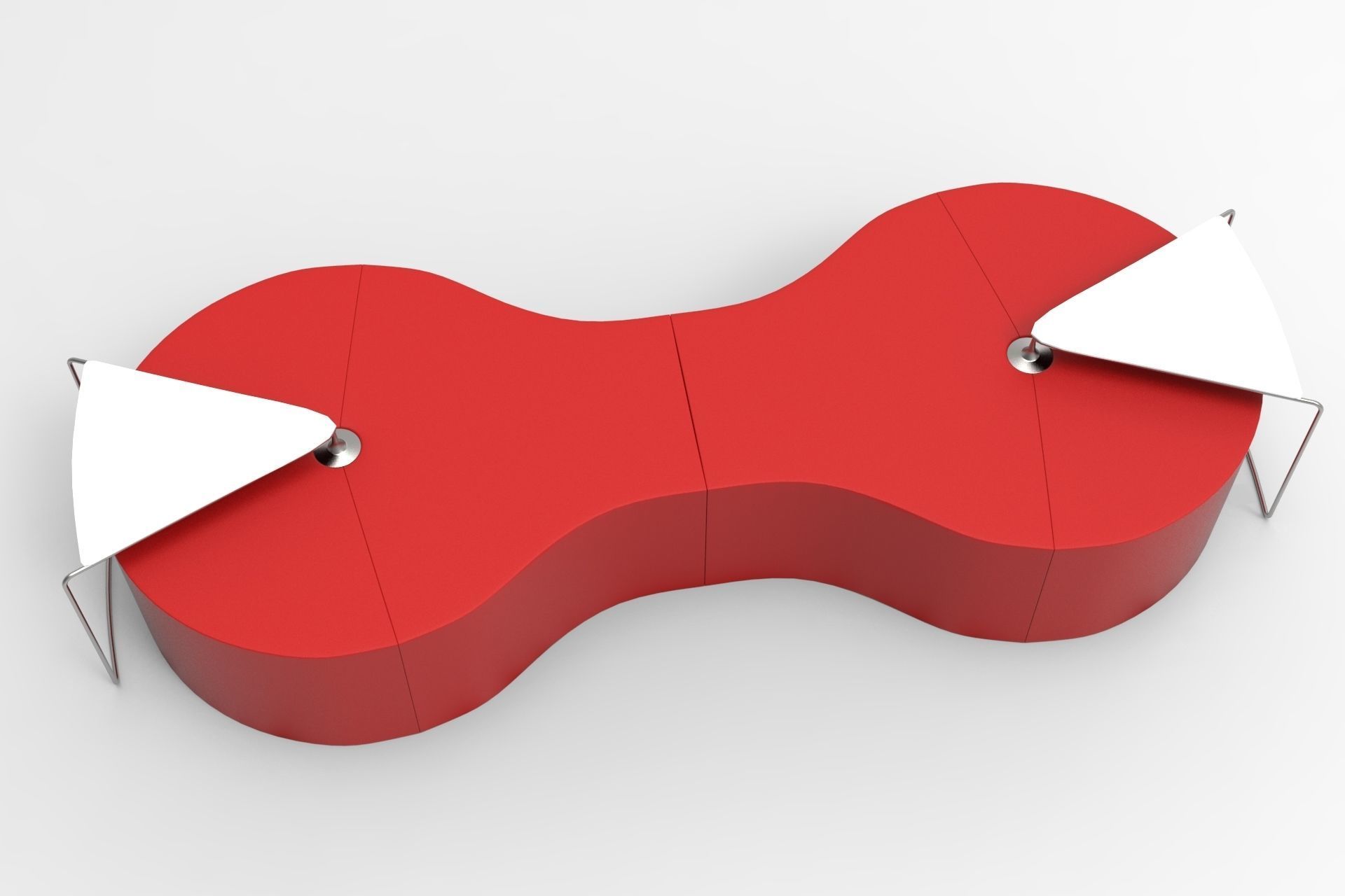 Connect Sofa Low-poly 3D model_2