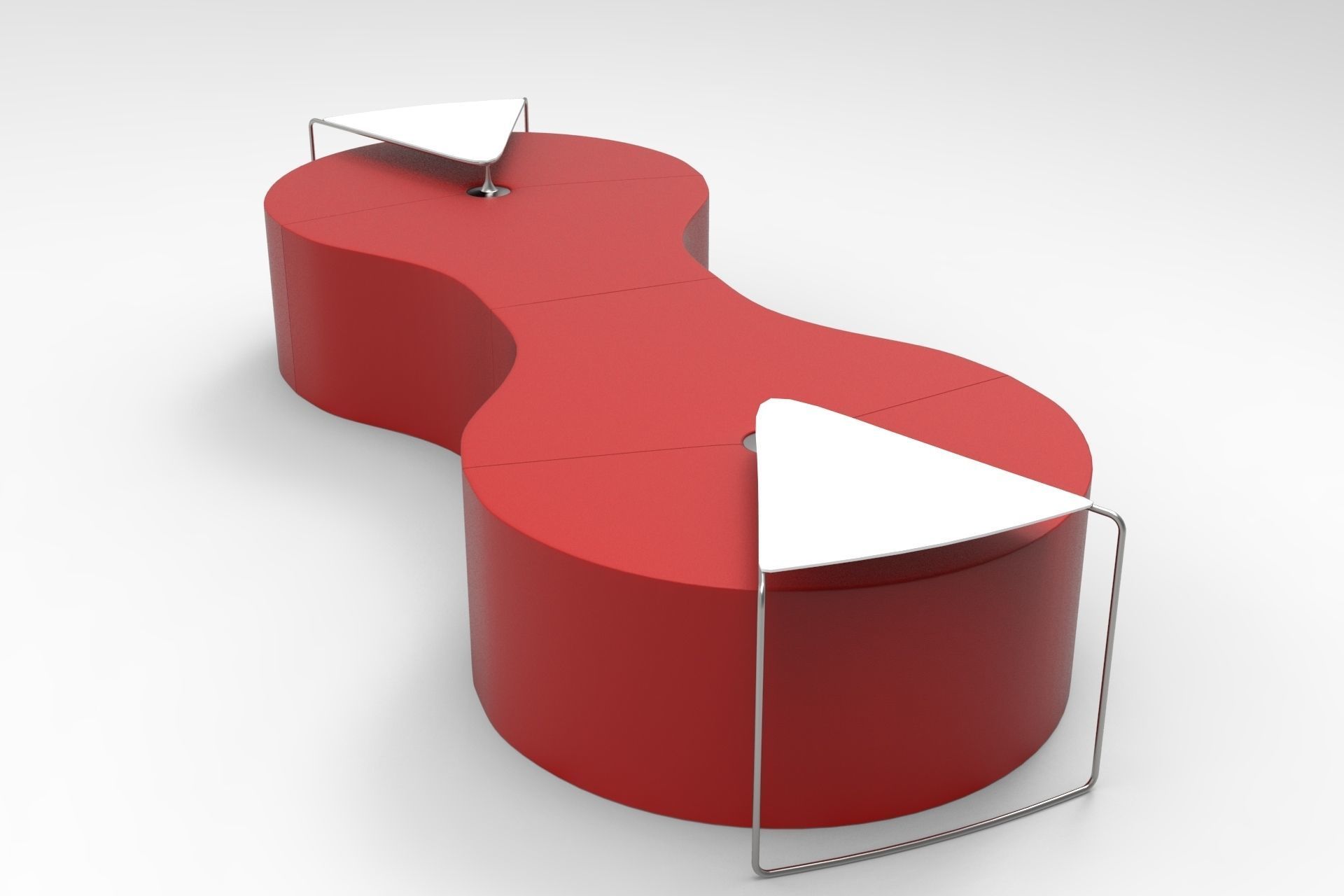 Connect Sofa Low-poly 3D model_1