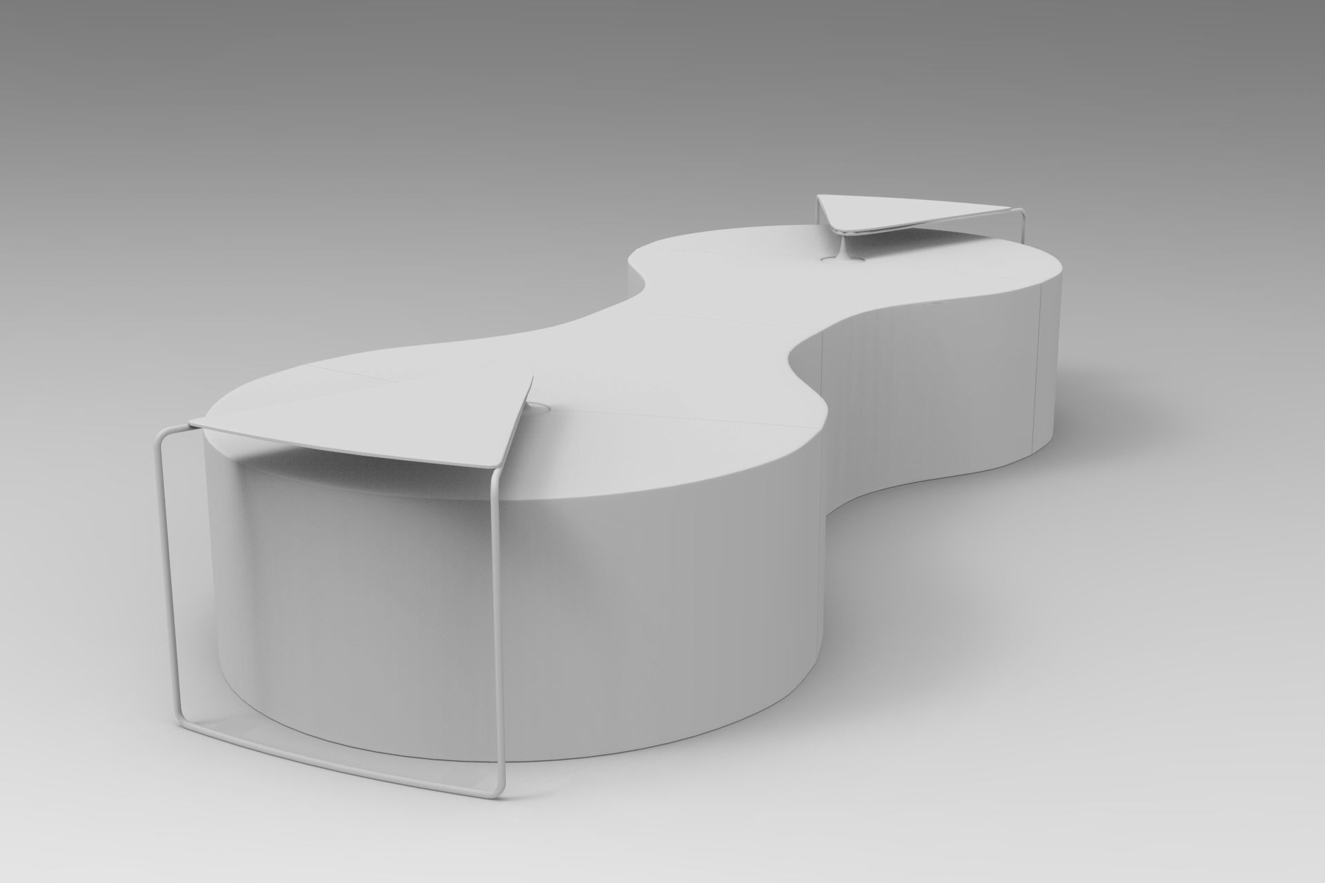 Connect Sofa Low-poly 3D model_8