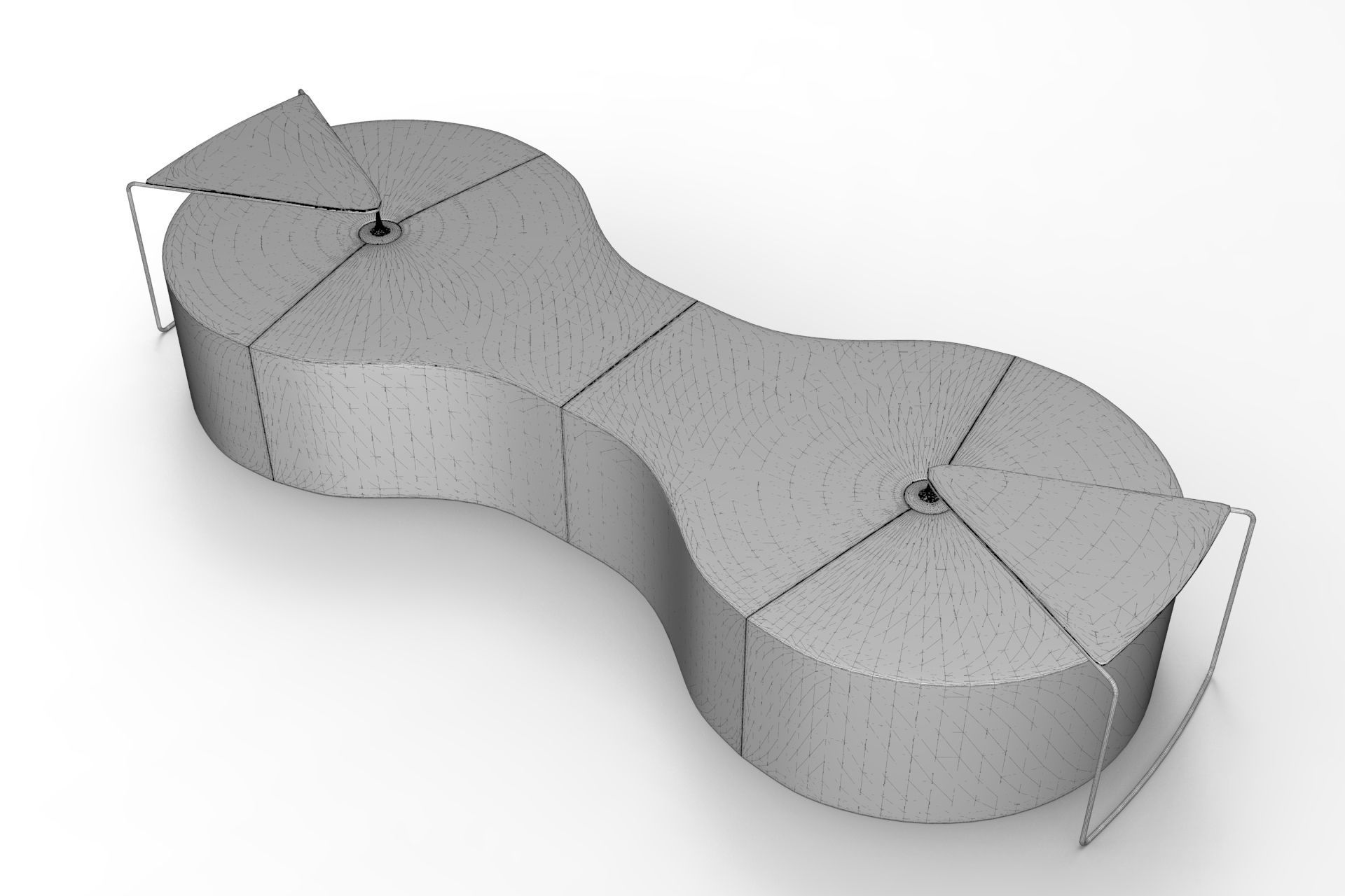 Connect Sofa Low-poly 3D model_6