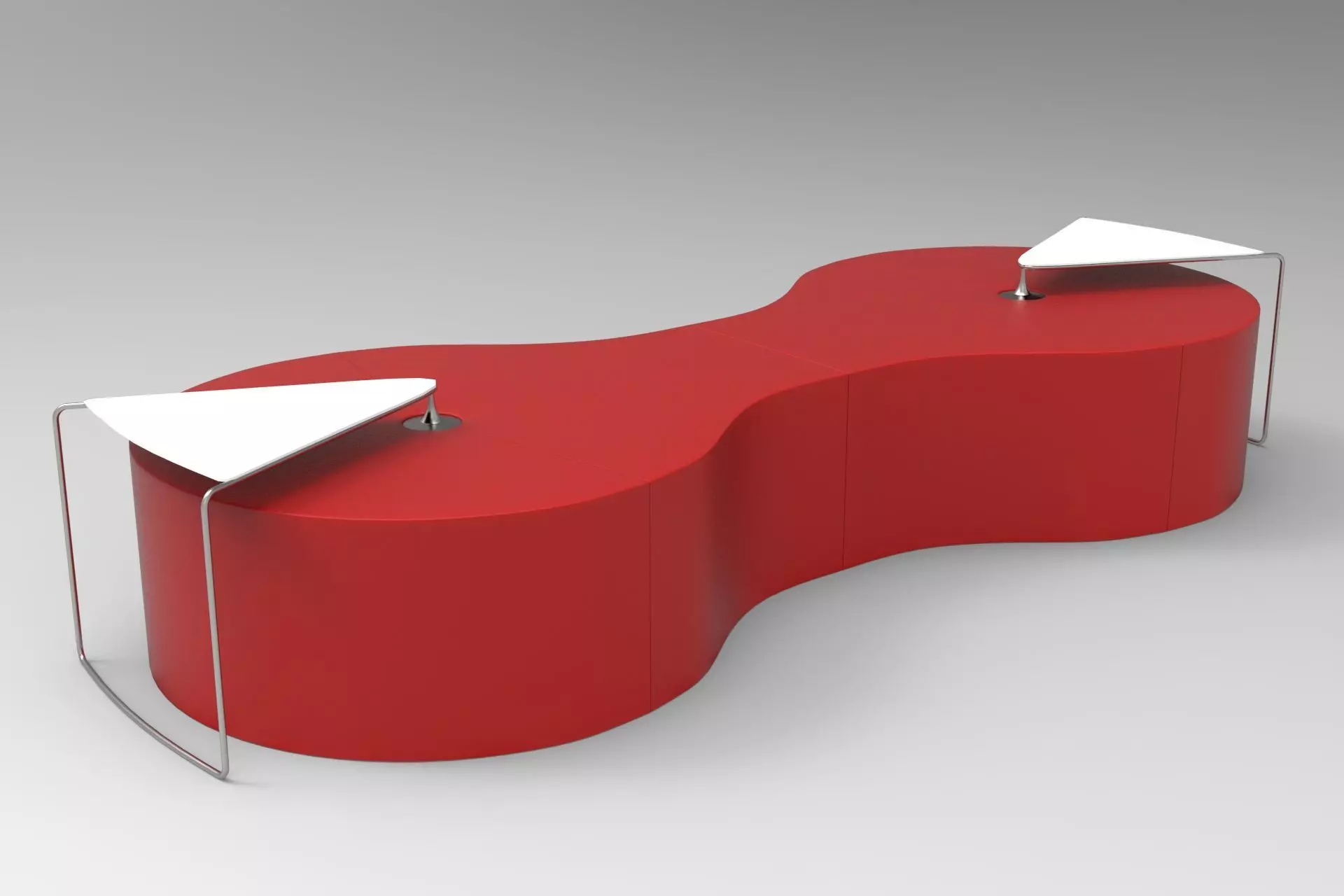 Connect Sofa Low-poly 3D model_0