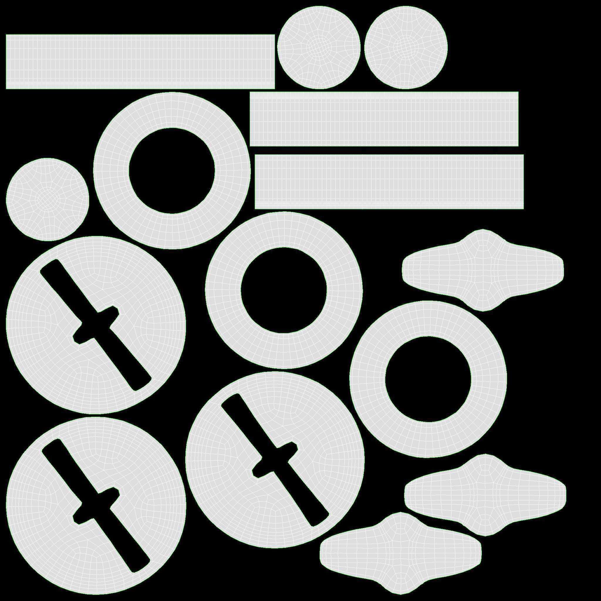 Engine start button 3D model_11