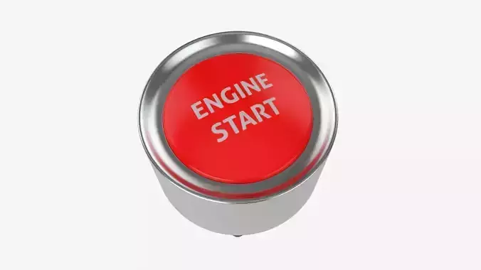 Engine start button 3D model