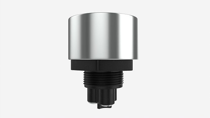 Engine start button 3D model 2