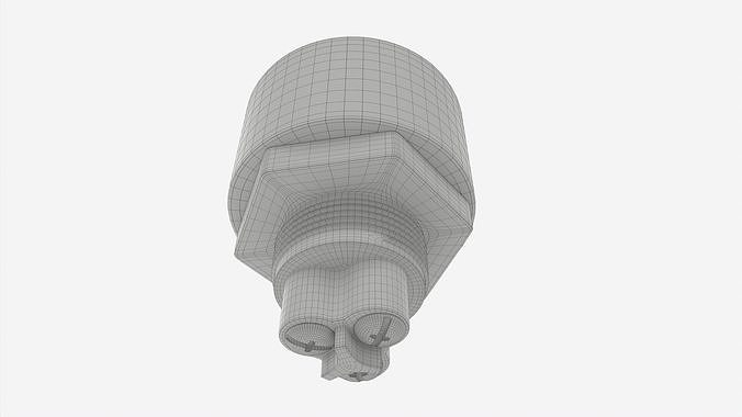 Engine start button 3D model 7