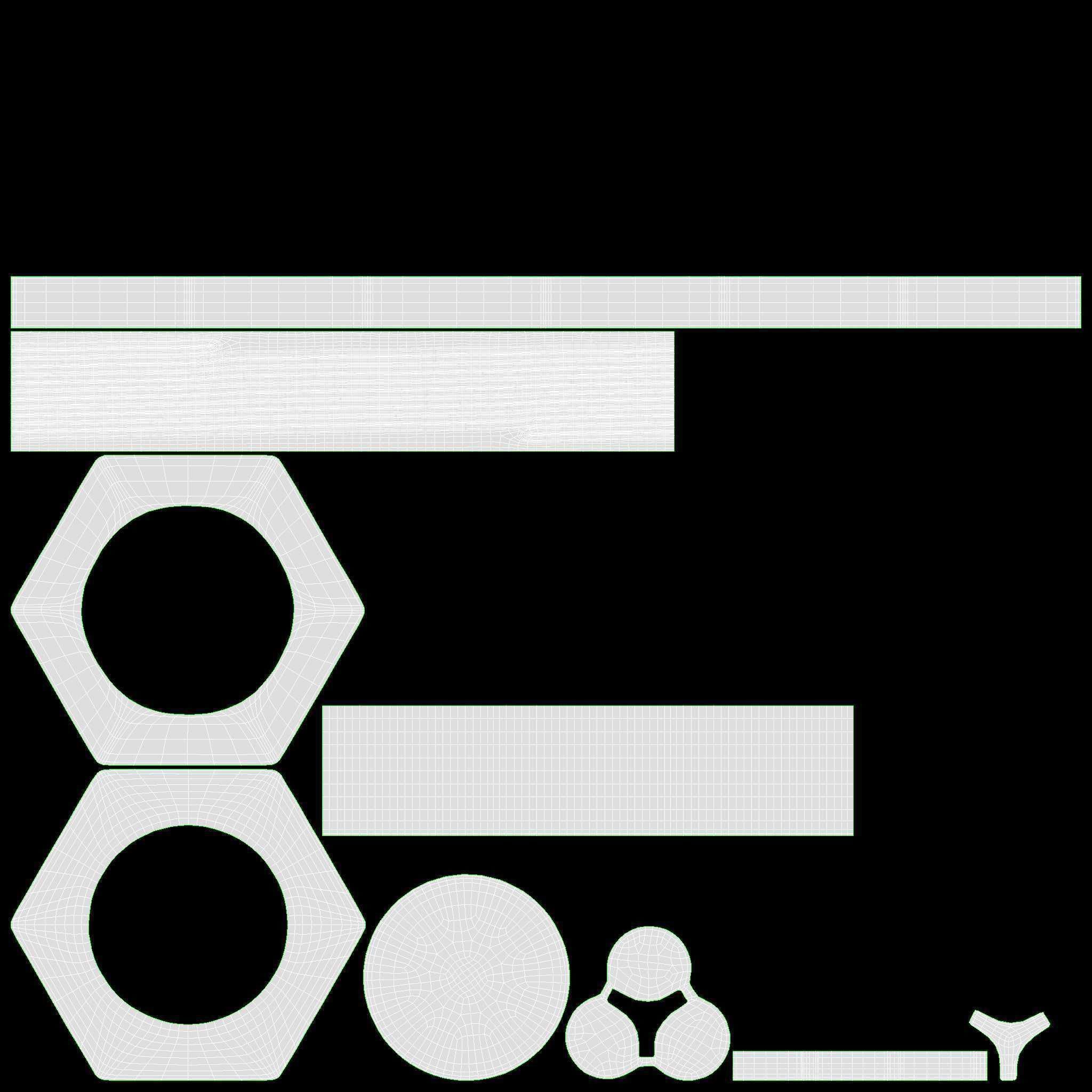 Engine start button 3D model_12