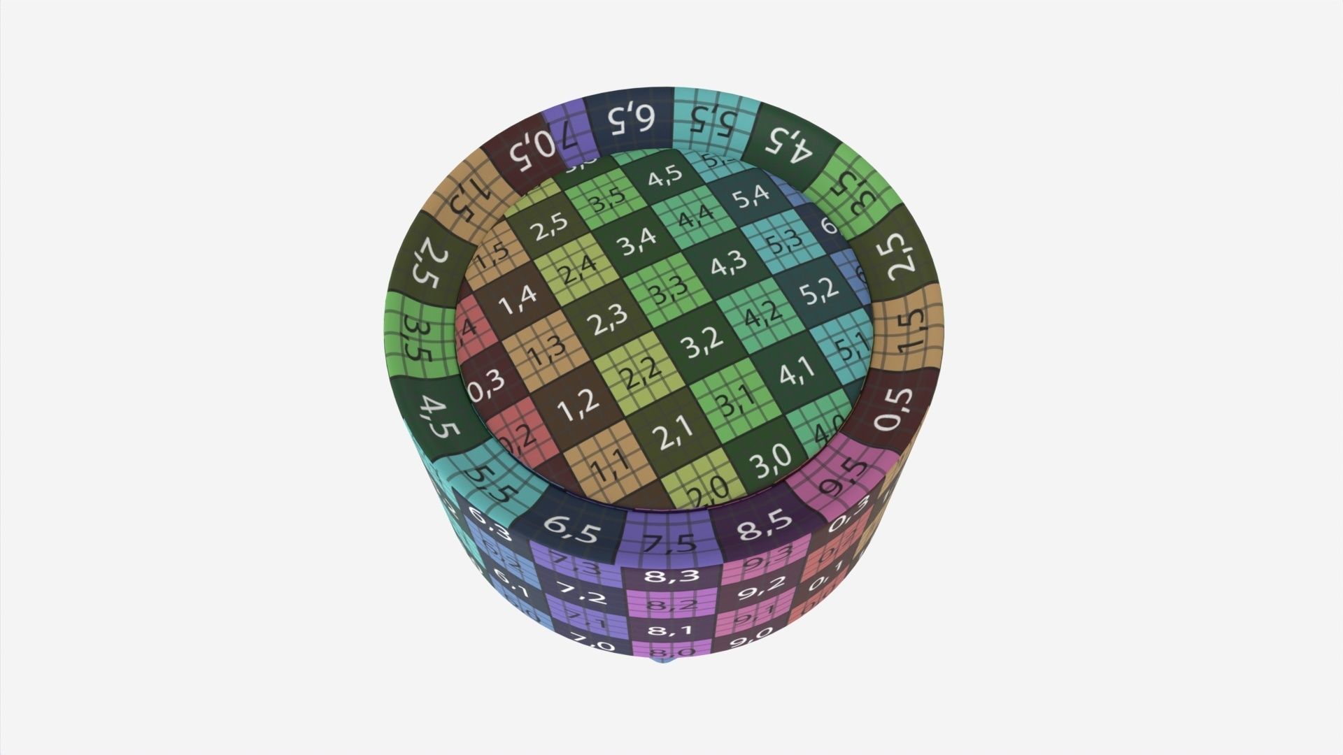 Engine start button 3D model_7