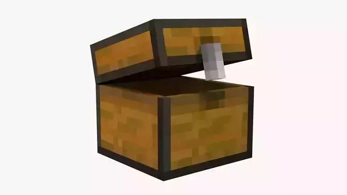 Minecraft Chest Low-poly 3D model