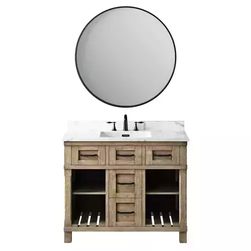 OVE Riverland 42 Antique Oak Vanity