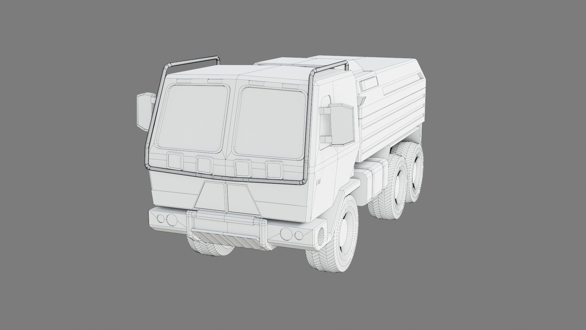  Military Truck - Low poly - PBR - Game ready Low-poly 3D model_11