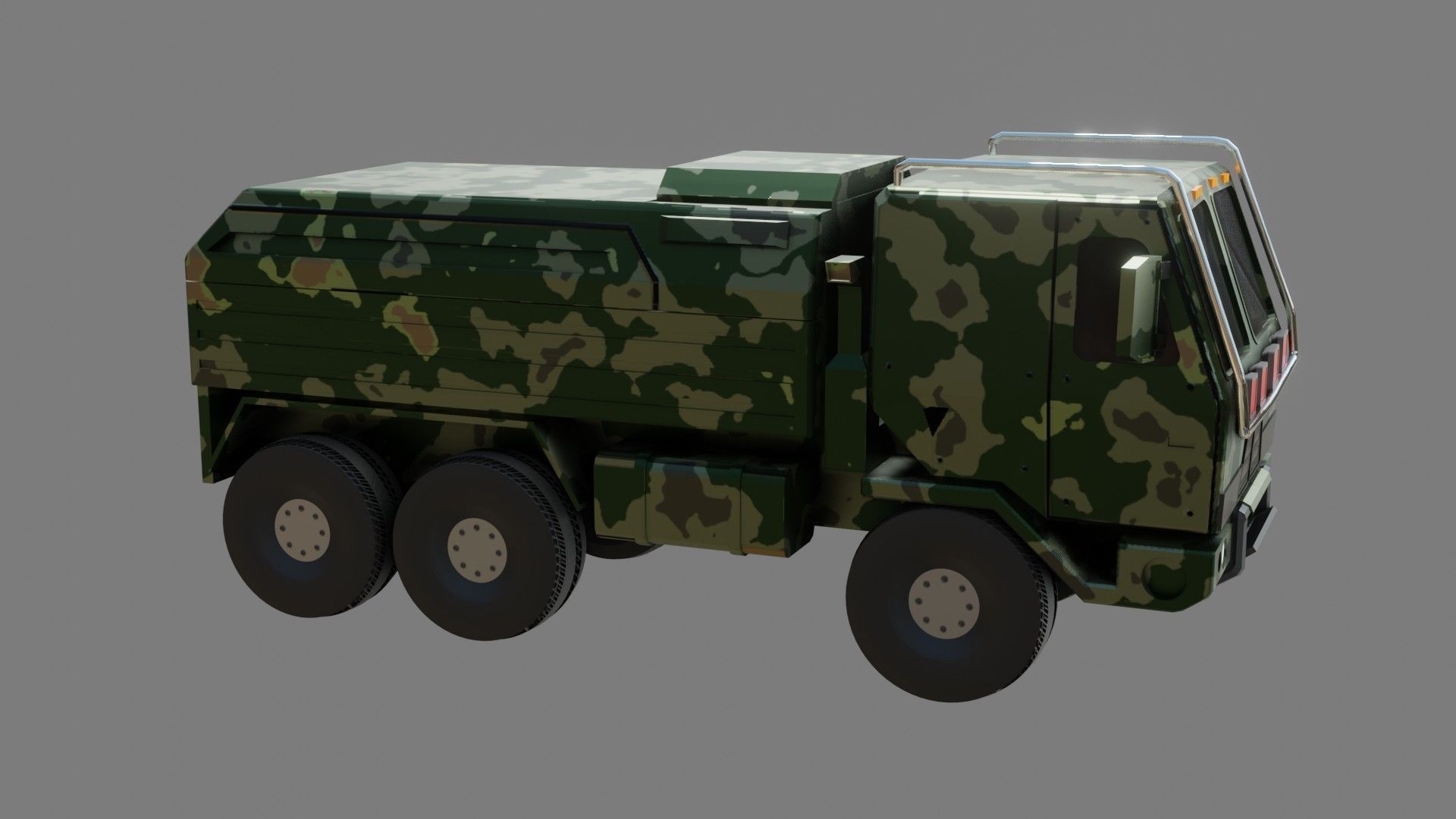  Military Truck - Low poly - PBR - Game ready Low-poly 3D model_3