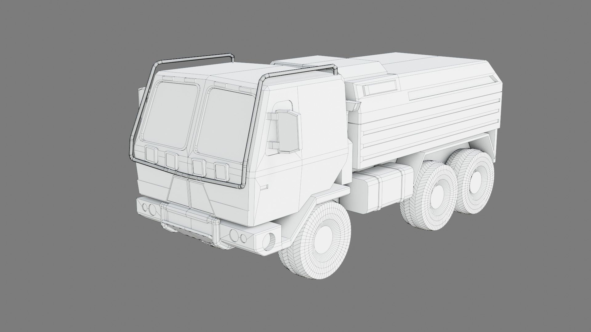  Military Truck - Low poly - PBR - Game ready Low-poly 3D model_10