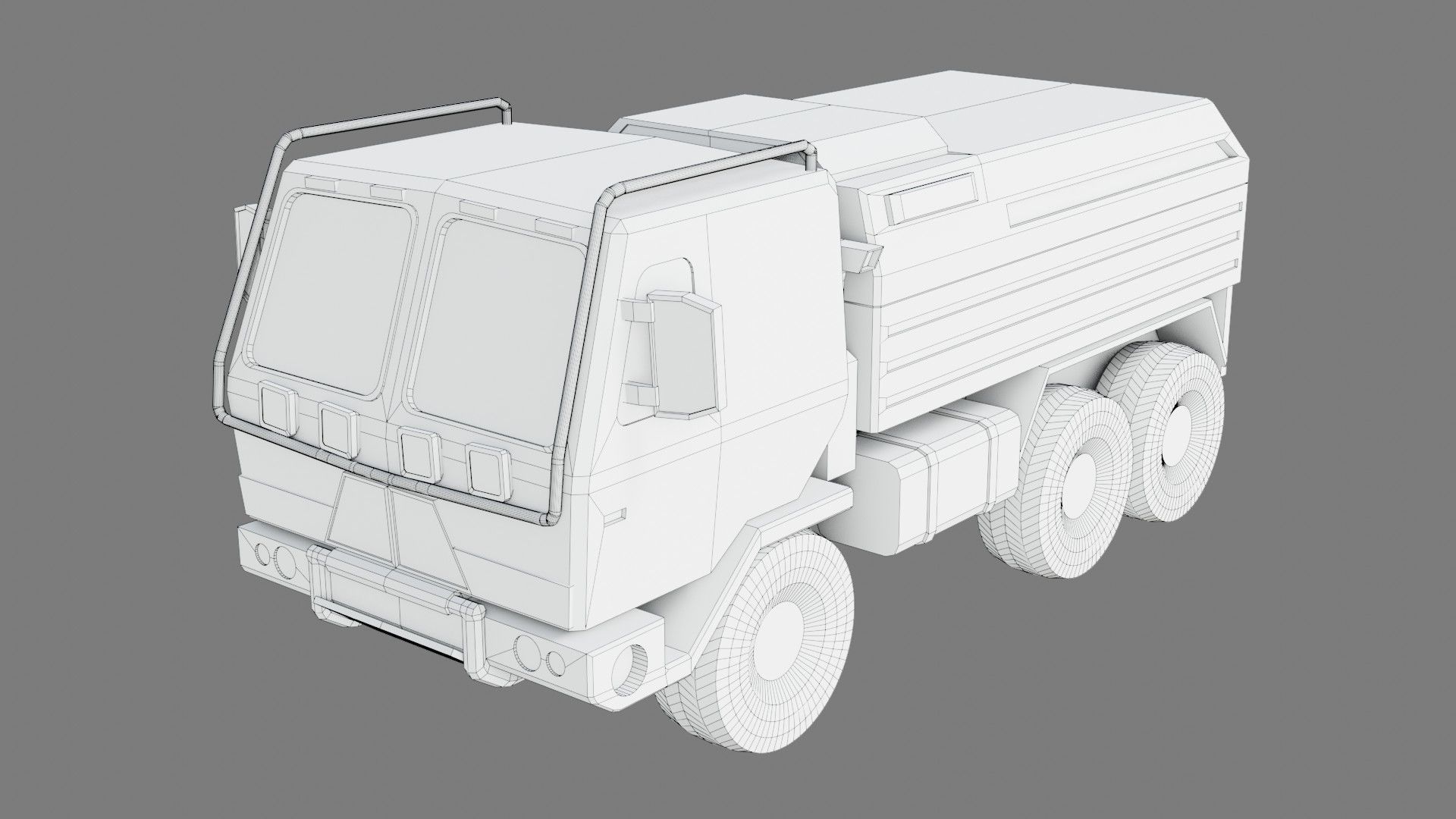  Military Truck - Low poly - PBR - Game ready Low-poly 3D model_19
