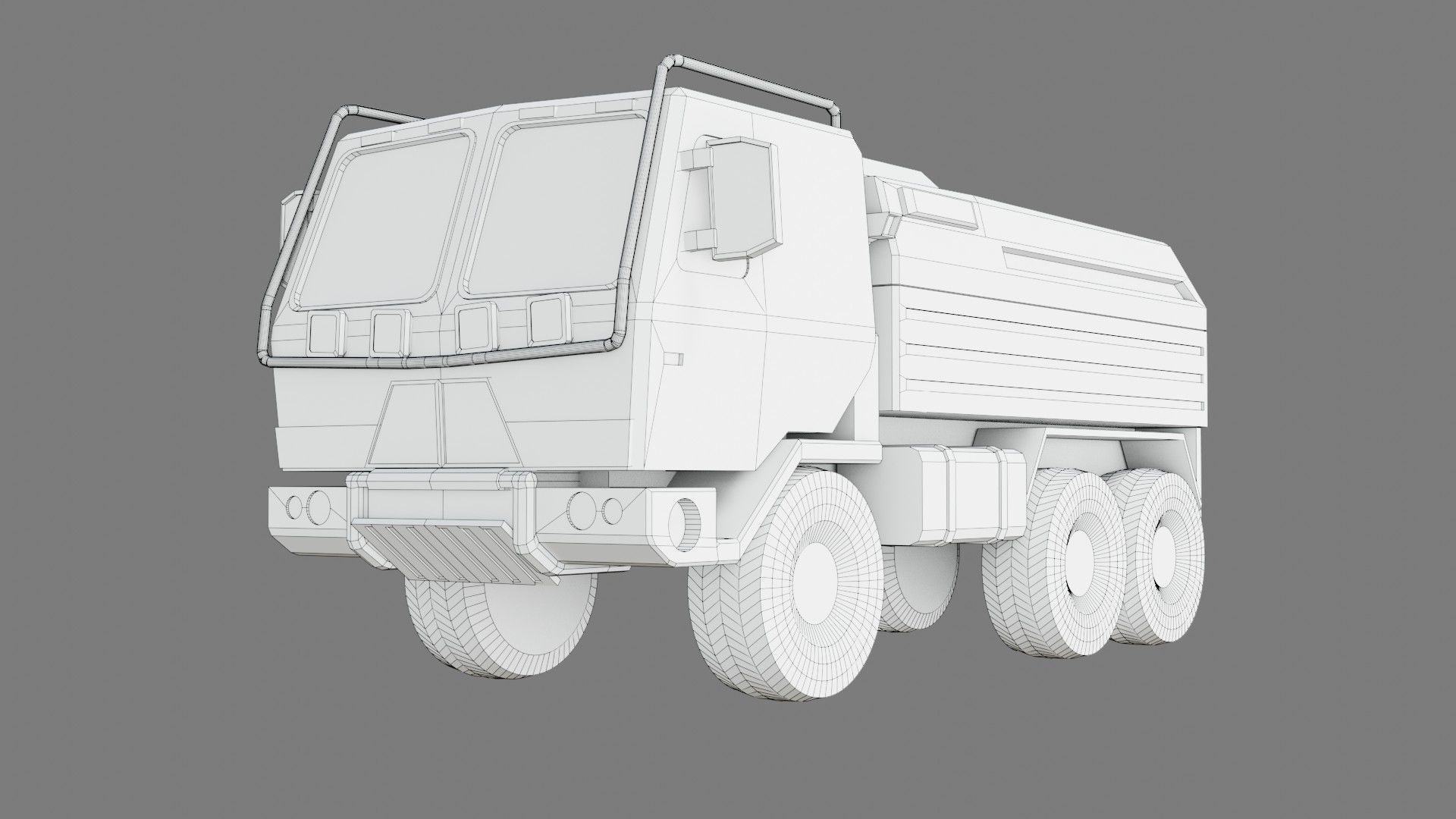  Military Truck - Low poly - PBR - Game ready Low-poly 3D model_18