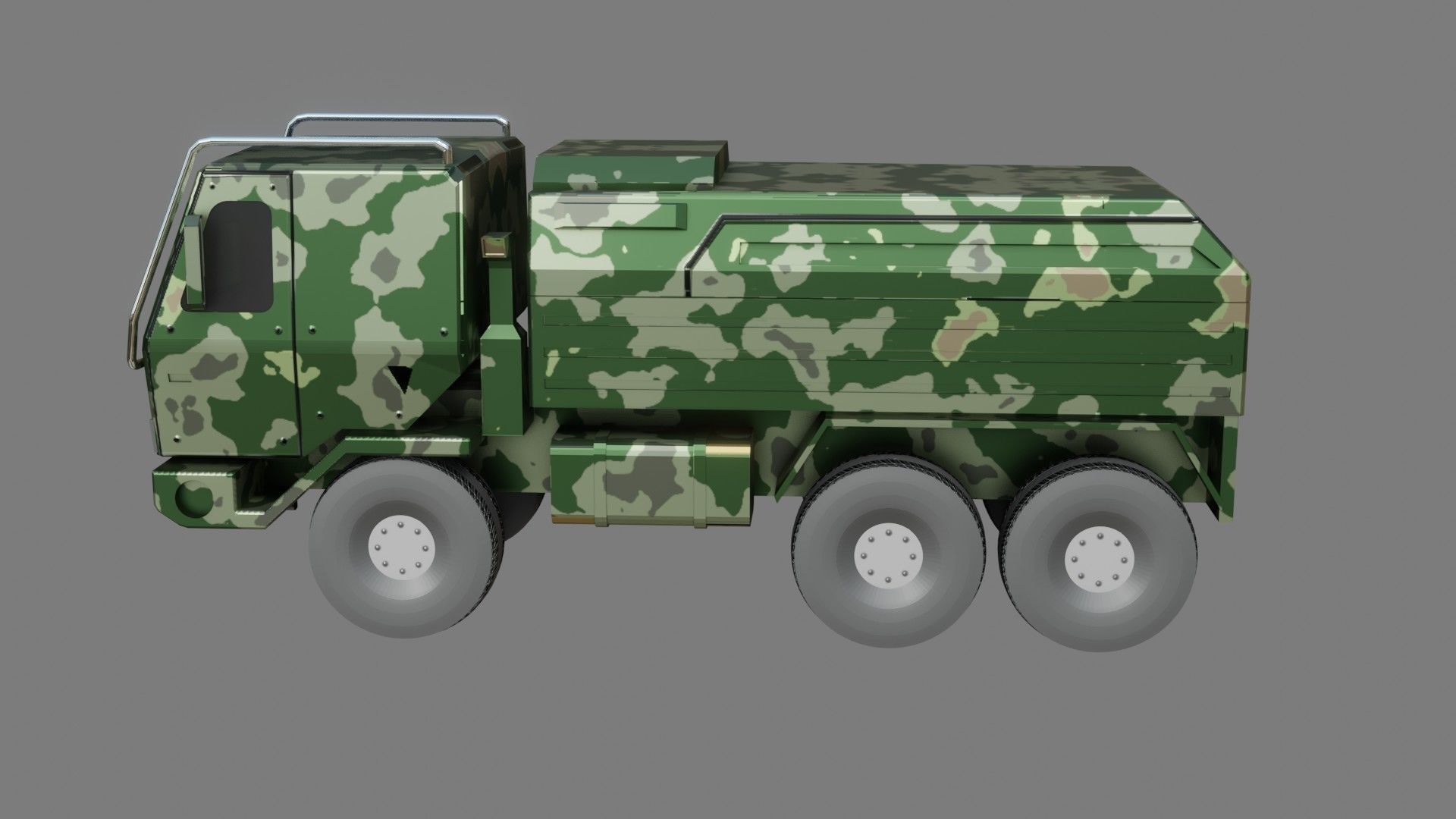  Military Truck - Low poly - PBR - Game ready Low-poly 3D model_6
